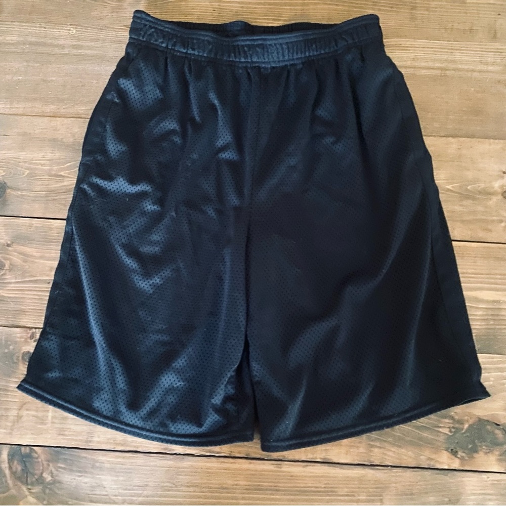 Star black athletic shorts